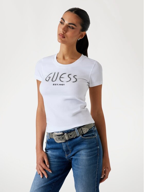 

Футболка классического кроя 176489 Guess, белый