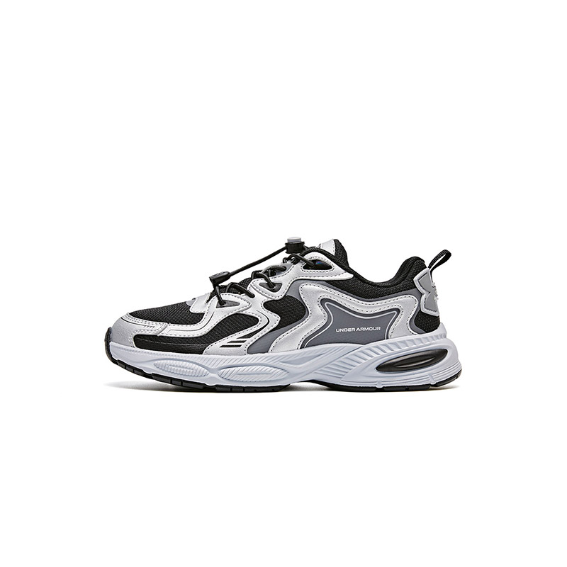 

Коллекция Life детские повседневные кроссовки для подростков Under Armour, черный/серебристый