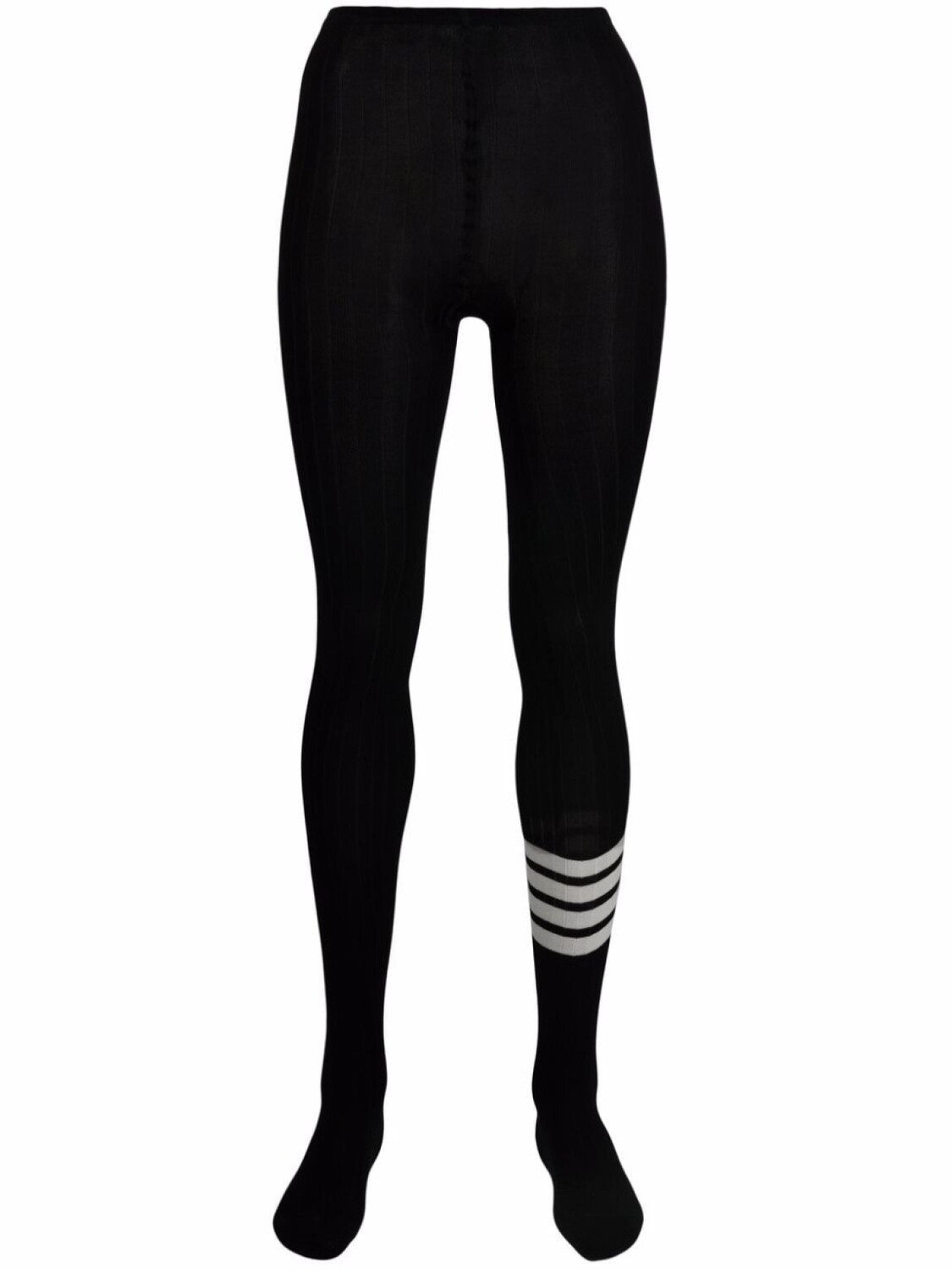 

Колготки с полосками 4-Bar Thom Browne, черный