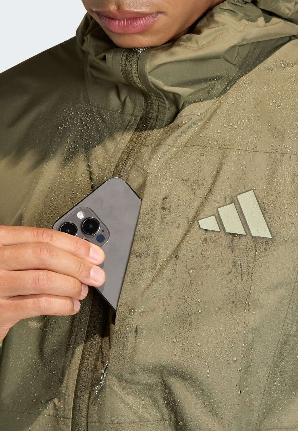 ADIDAS TERREX Куртка Outdoor 'Multi 2.5' в цвете Olive, Light Green — фото 3