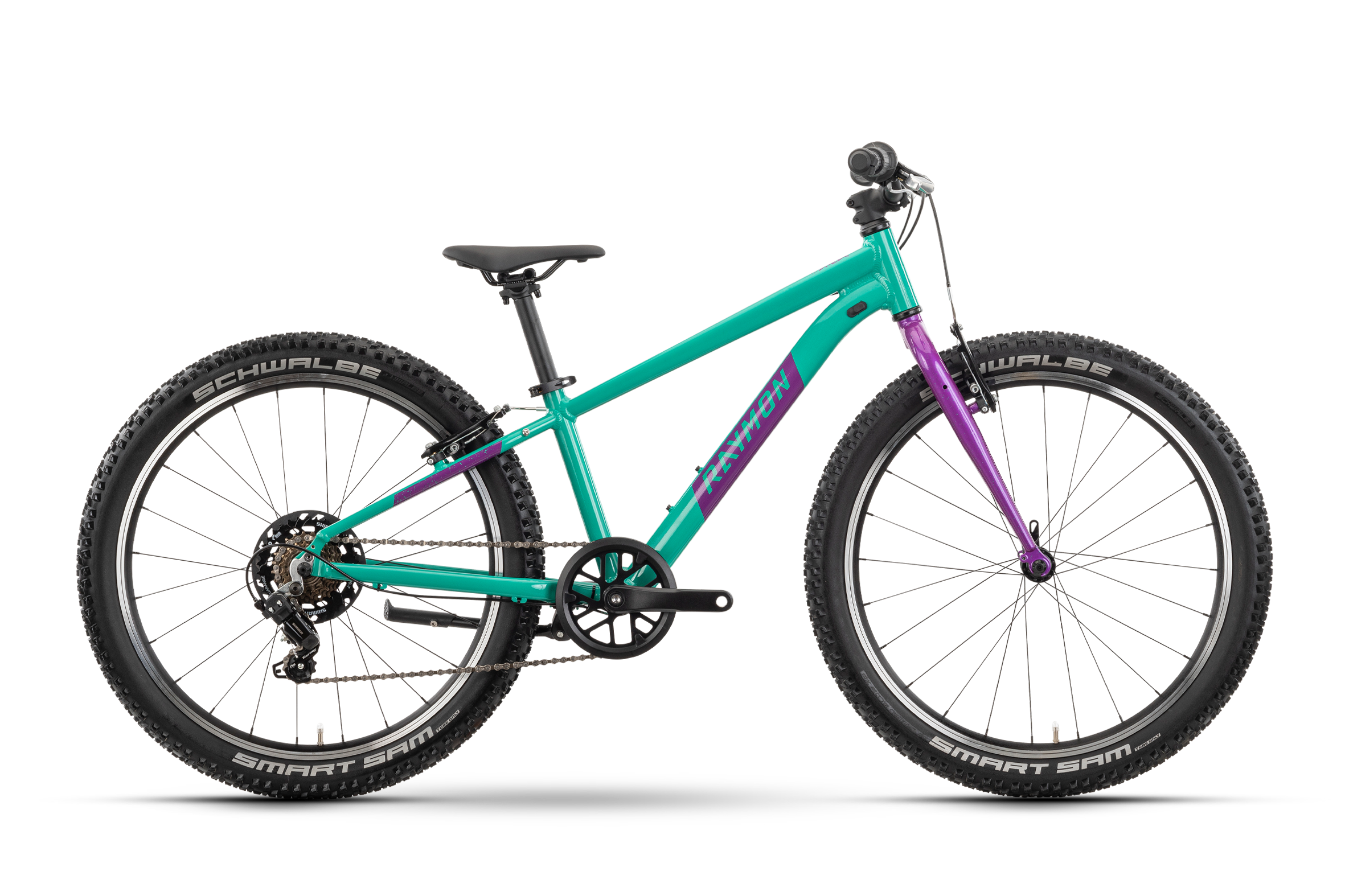 

Детский велосипед Raymon Yanga 24 green/purple (2025)