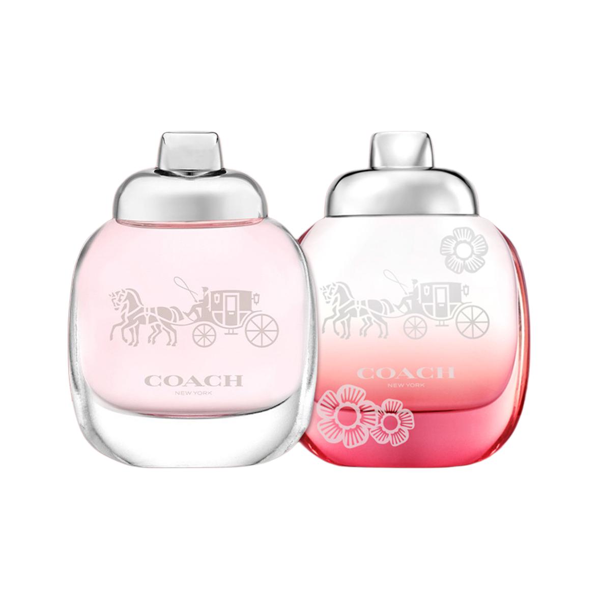 COACH New York Women's Floral Enchantment Sample Perfume Set Eau De Parfum Eau De Toilette Grapefruit Peach 4.5ml+4.5ml — фото 2