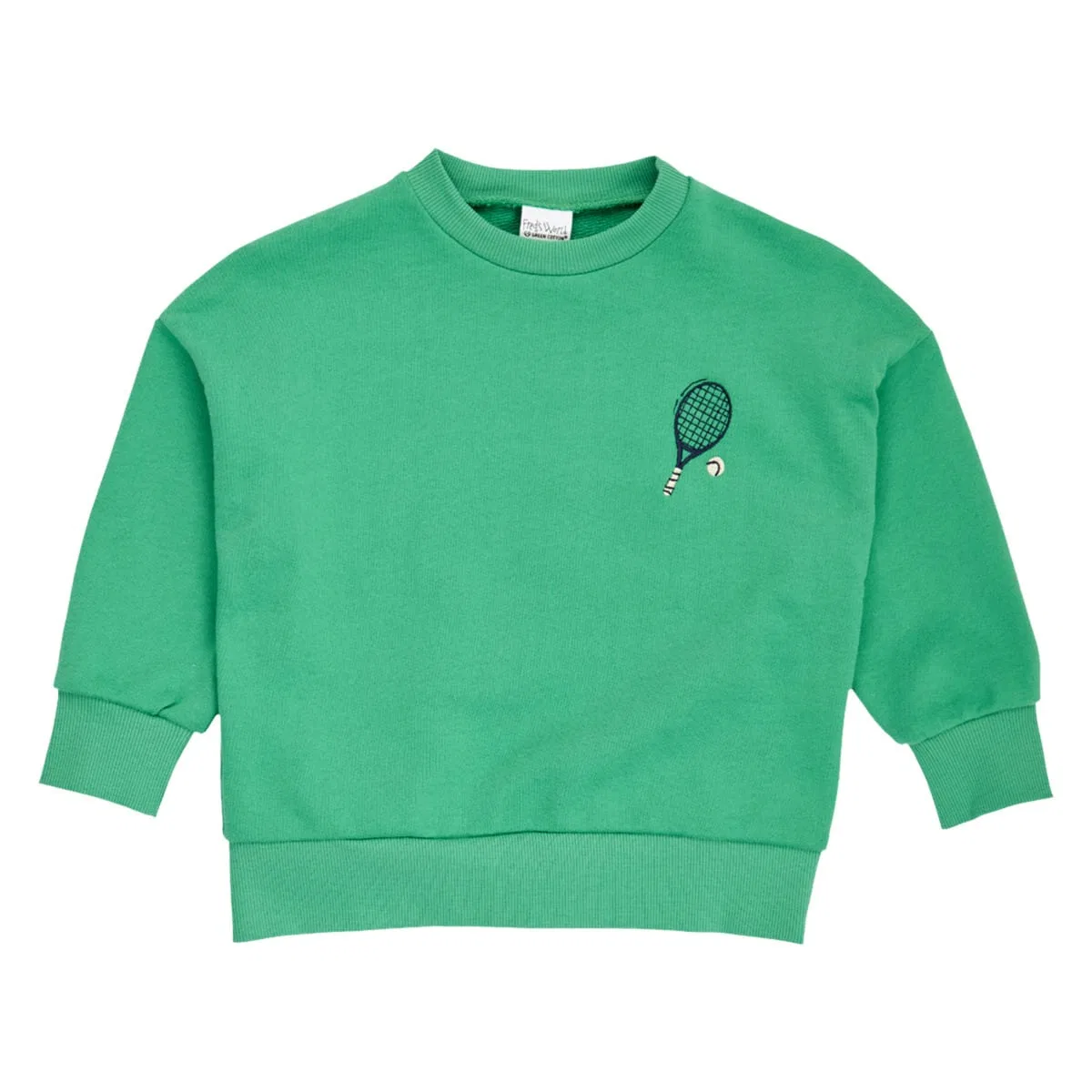 Свитшот с теннисной аппликацией Fred´s World by GREEN COTTON, зеленый