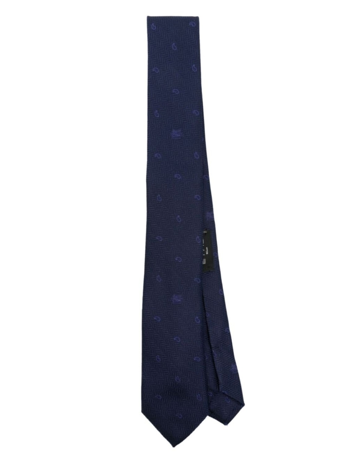 

ETRO шелковый галстук с жаккардовым узором, синий