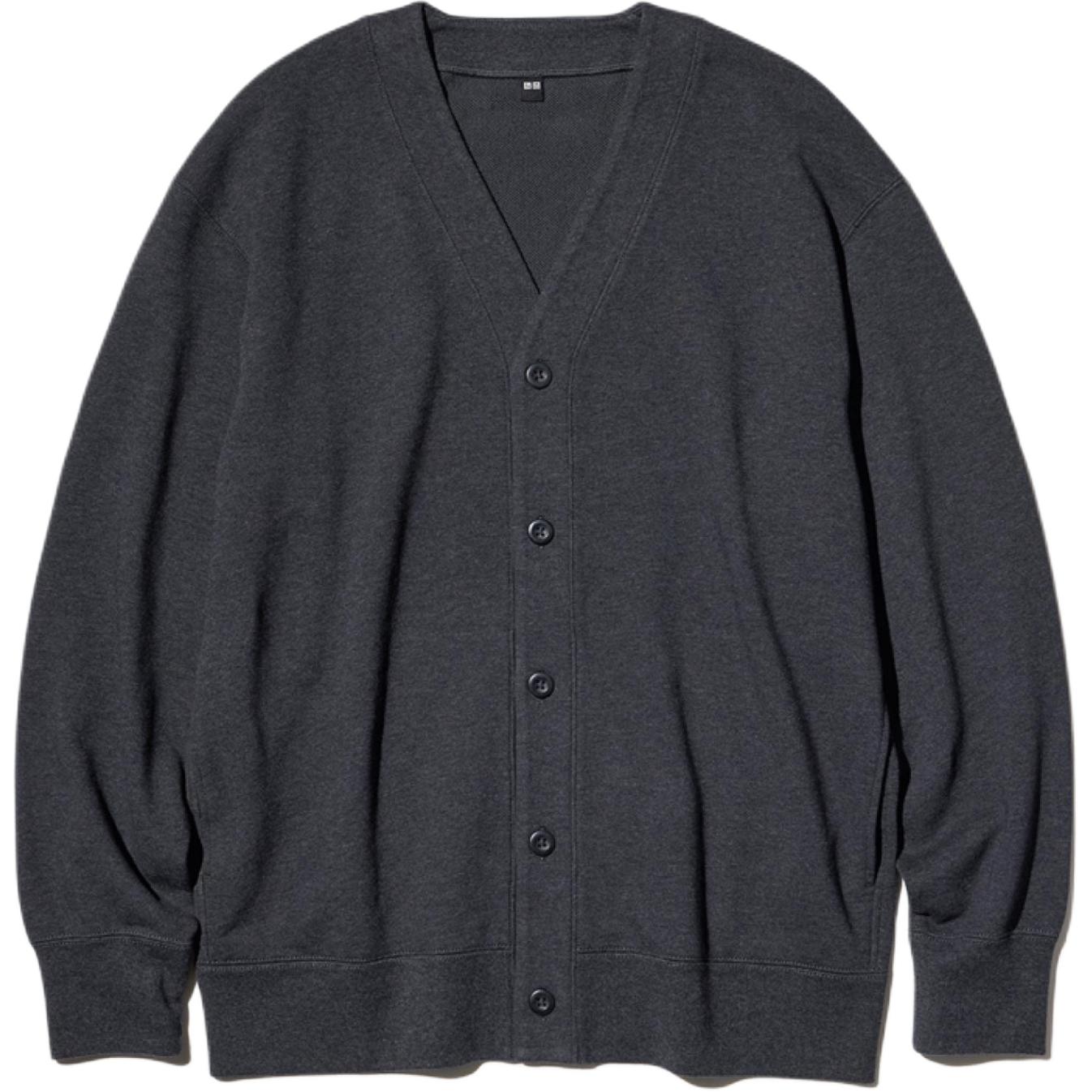 

Толстовка мужская темно-серая UNIQLO, темно-серый