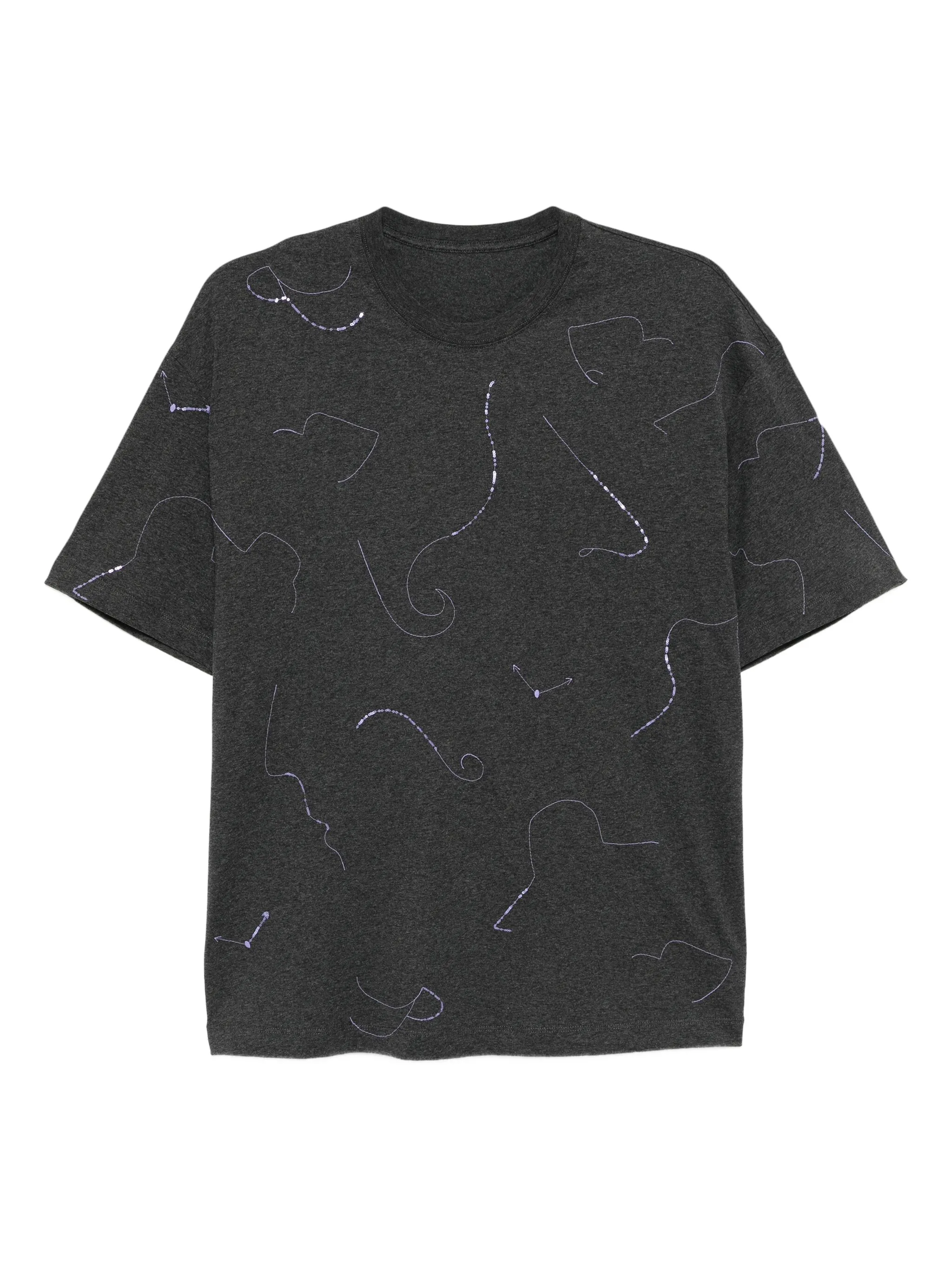 

Футболка с вышивкой Jnby, серый