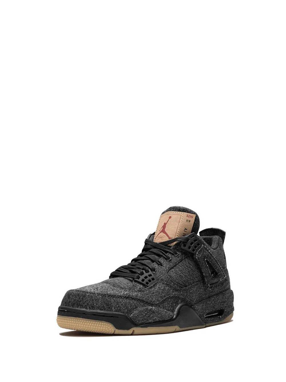 Кроссовки Air  4 Retro NRG из коллаборации с  Levi's Jordan, черный — фото 4