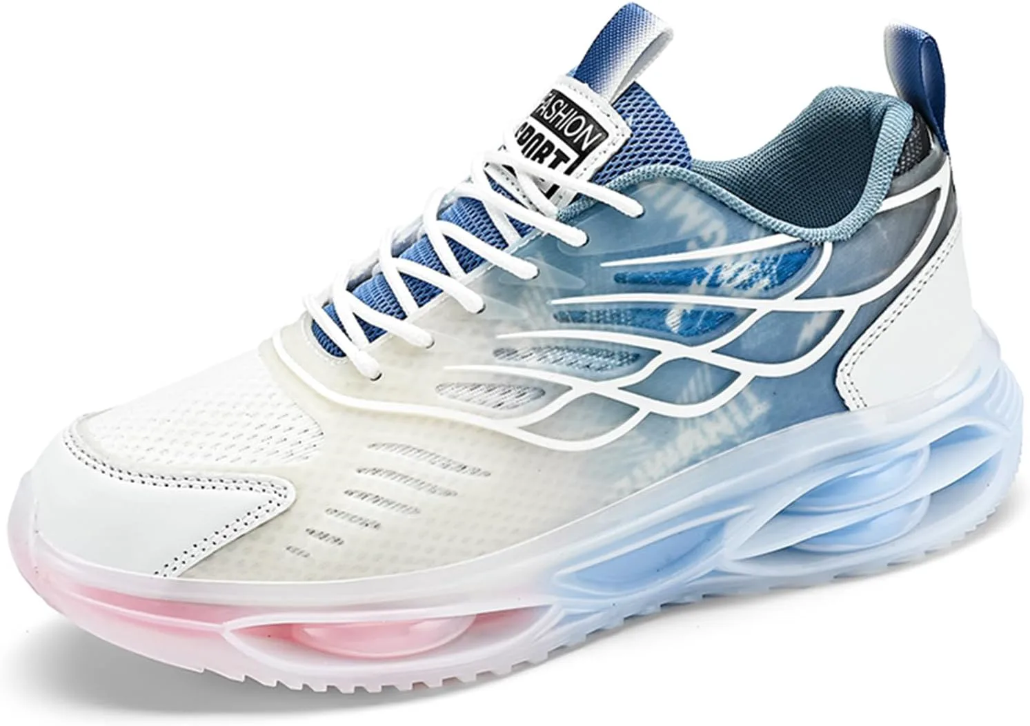 

Мужские кроссовки GSIGUL для бега по дороге, модные сникерсы, дышащие сетчатые прогулочные кроссовки, спортивно-повседневная обувь для мужчин, белый