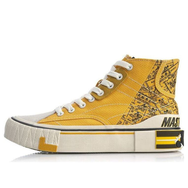 Кроссовки (WMNS) Li-Ning Superwave Canvas Hi 'Yellow Black', черный