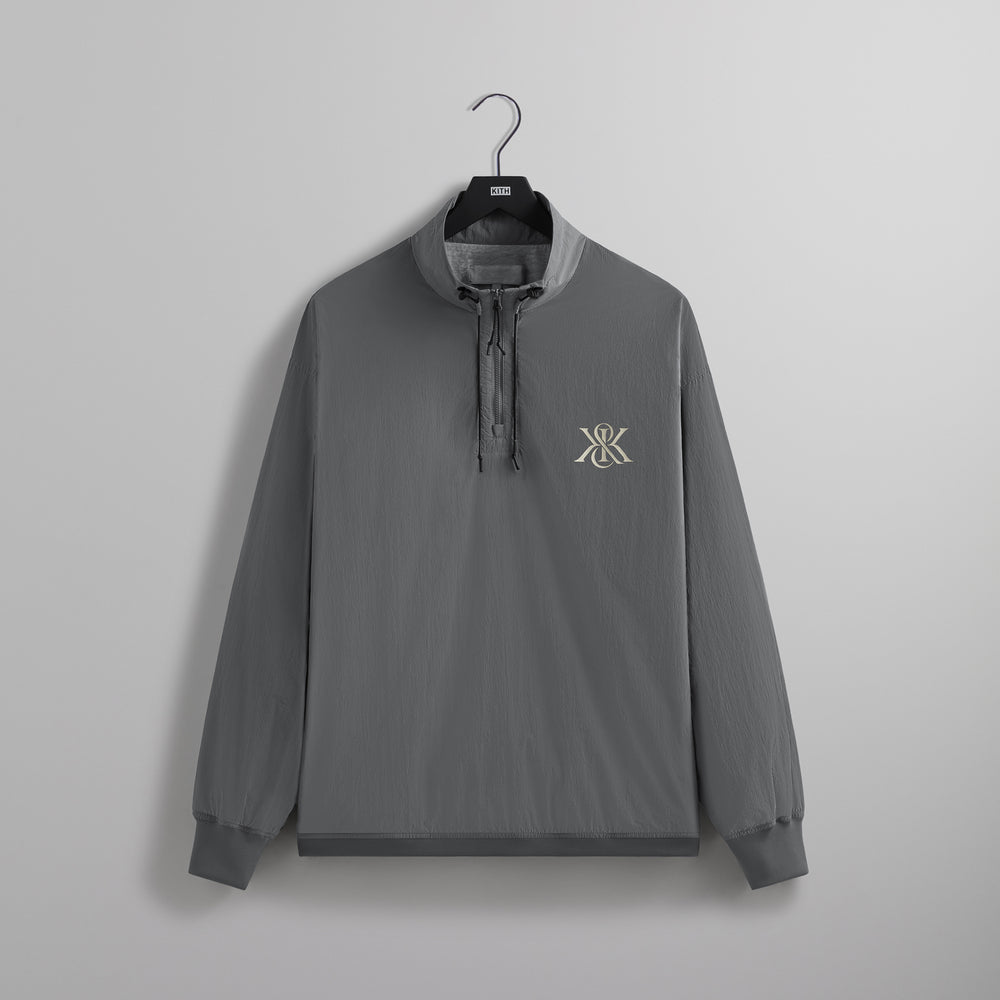 

Толстовка Kith Paper Nylon Ryder Quarter Zip, цвет Island