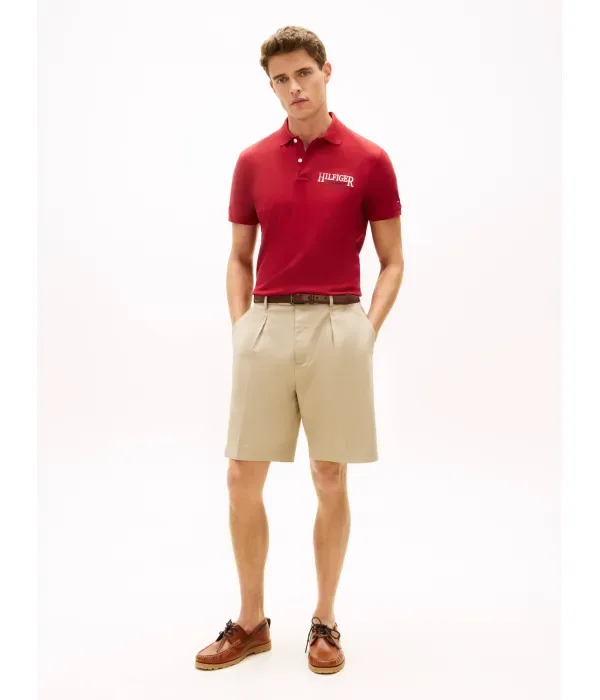 Полюс regular fit Tommy Hilfiger, красный — фото 2