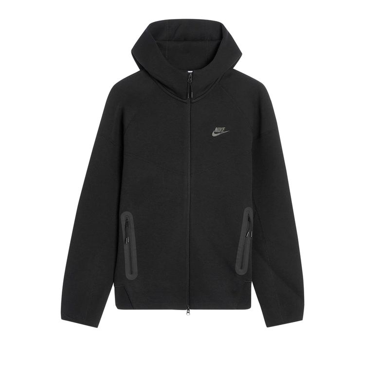 

Худи Nike Sportswear Tech Fleece Windrunner Full Zip Hoodie Black/Black, черный