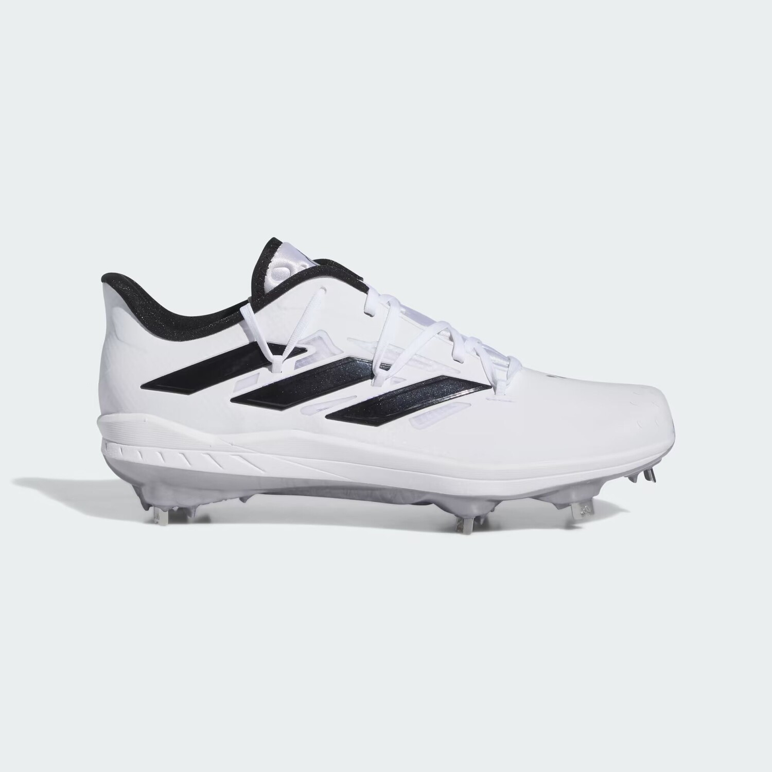 

Бутсы Adizero Afterburner 9 Adidas, цвет Cloud White/Core Black/Silver Metallic