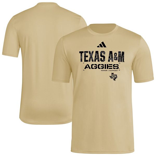 

Мужская футболка aeroready texas a&m aggies 2025 military appreciation pre-game Adidas