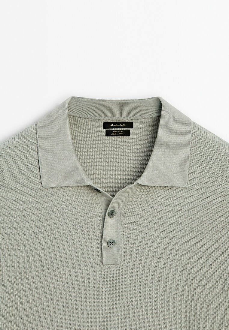 

Рубашка поло SHORT SLEEVE Massimo Dutti, светло-зеленый