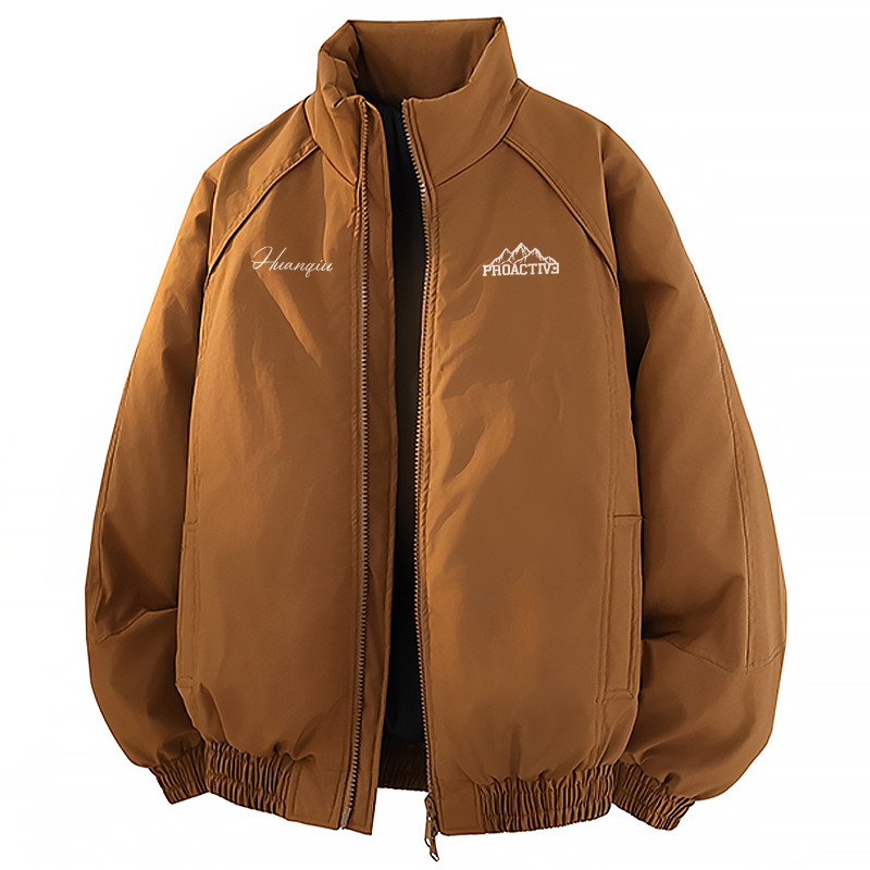 

Куртка Unisex Stand Collar Thickened HUANQIU, коричневый