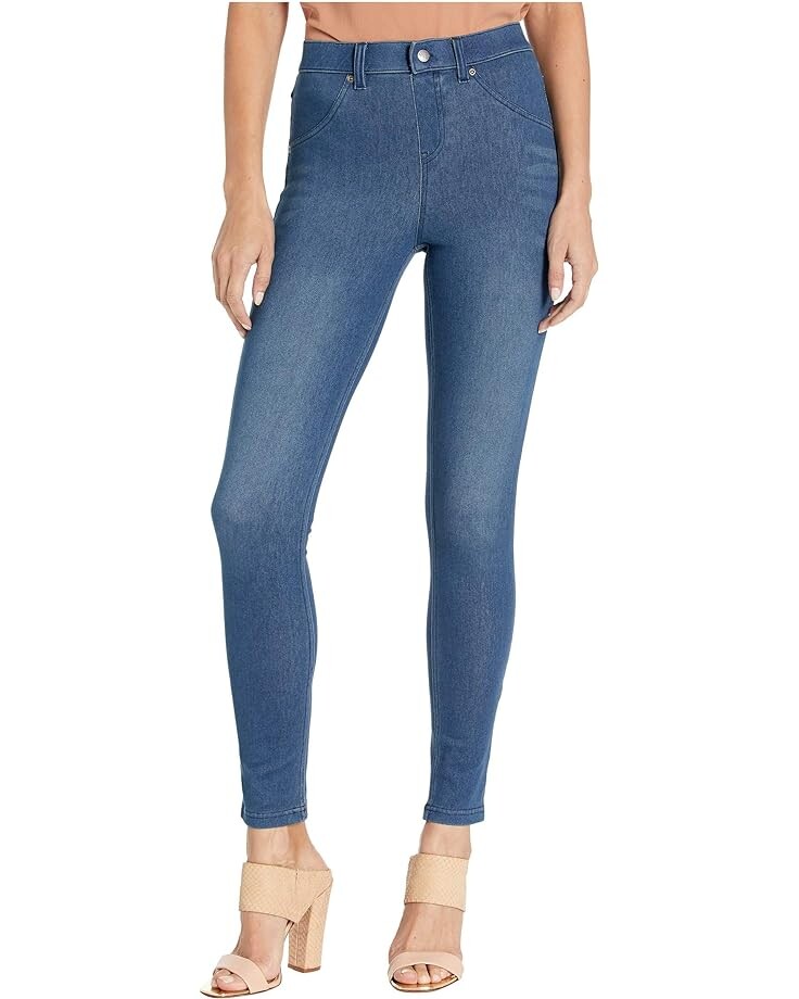 

Джинсы HUE High-Waist Ultra Soft Denim Leggings, цвет Steely Blue Wash