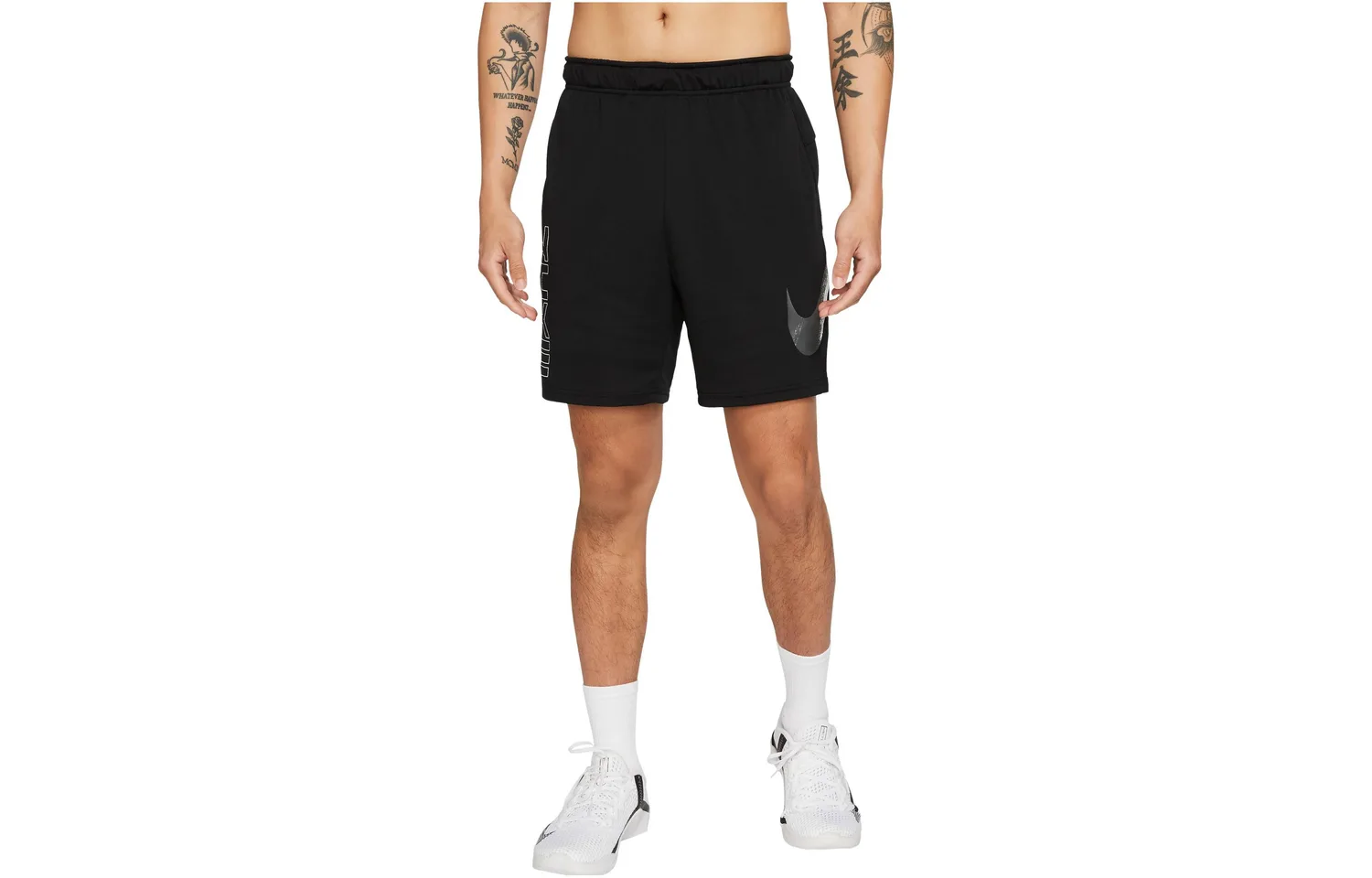Nike Шорты спортивные Dri Fit мужские Black/Iron Gray Moderate