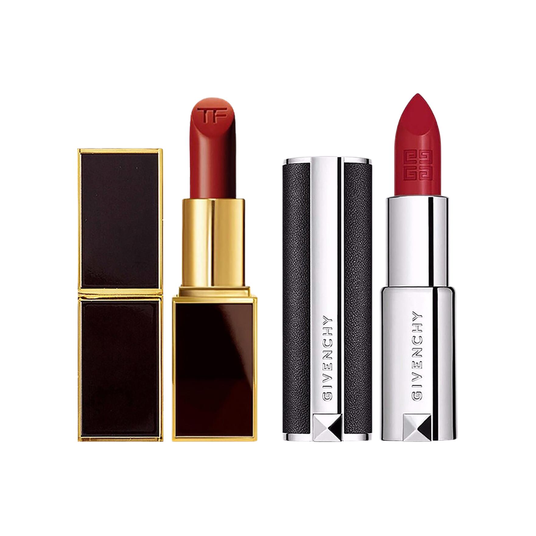 

TOM FORD Премиальные помады TF Hot Color Combination, кремовые, увлажняющие, легко растушевываются, 2 шт