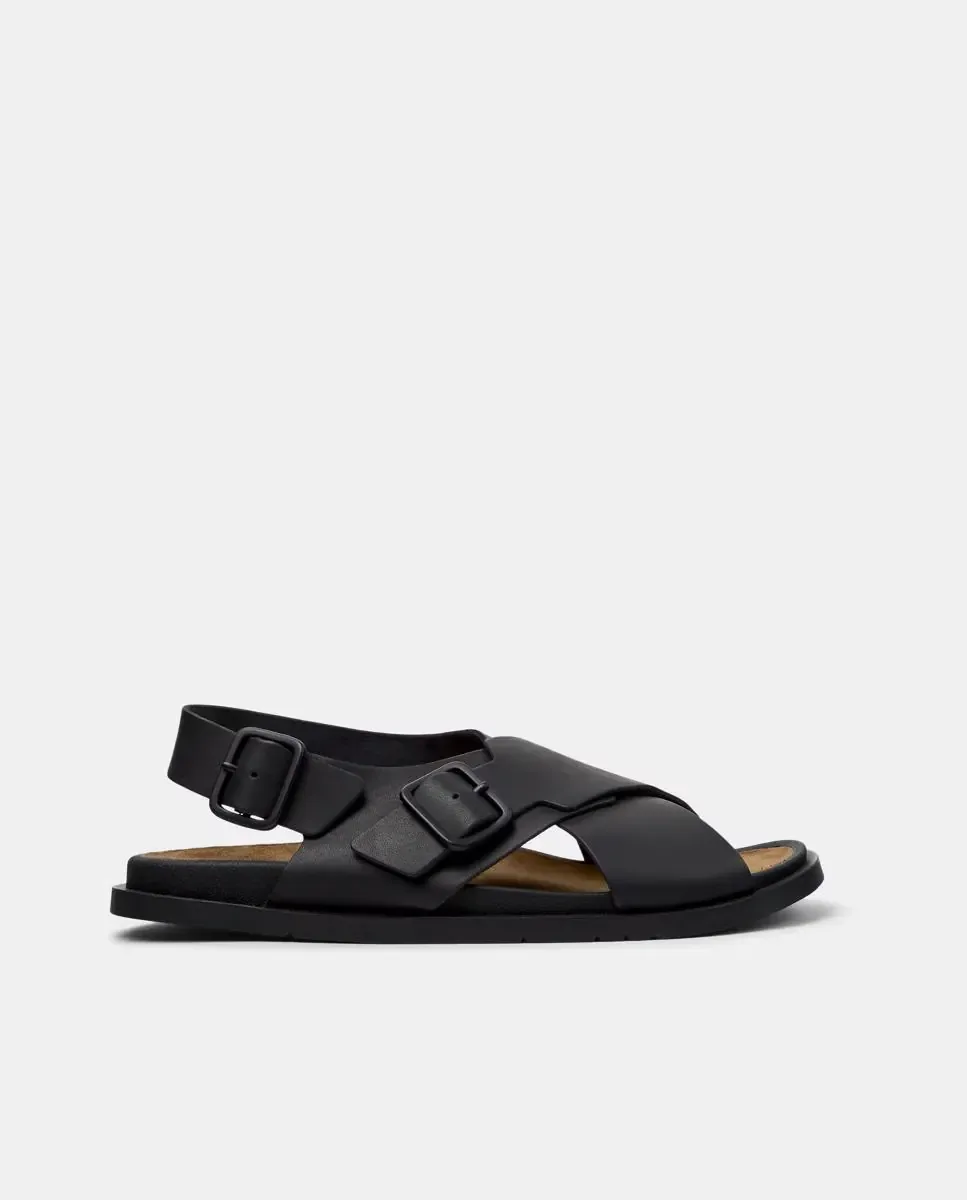 Мужские кожаные сандалии Lluc Sandal Camper, черный