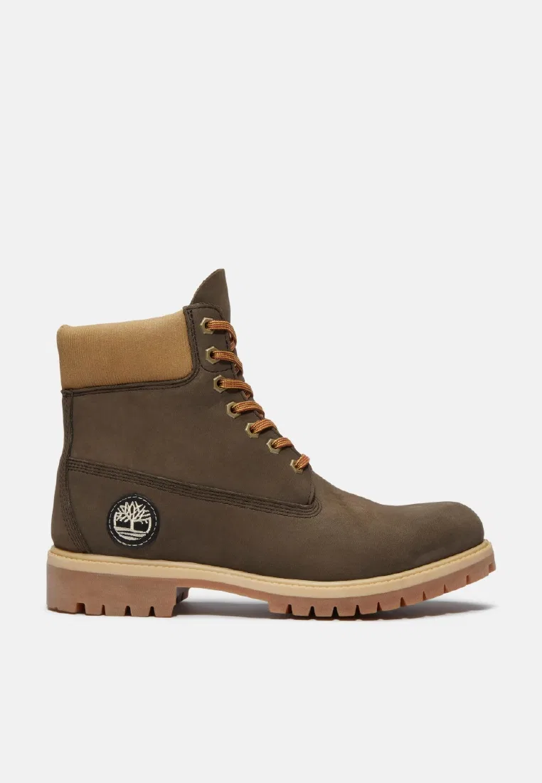 Мужские ботинки Timberland Premium 6-Inch водонепроницаемые, темно-коричневый/оливковый