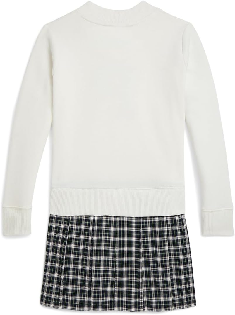 Платье Polo Ralph Lauren Kids Letterman Fleece Sweatshirt Dress, цвет Nevis — фото 2