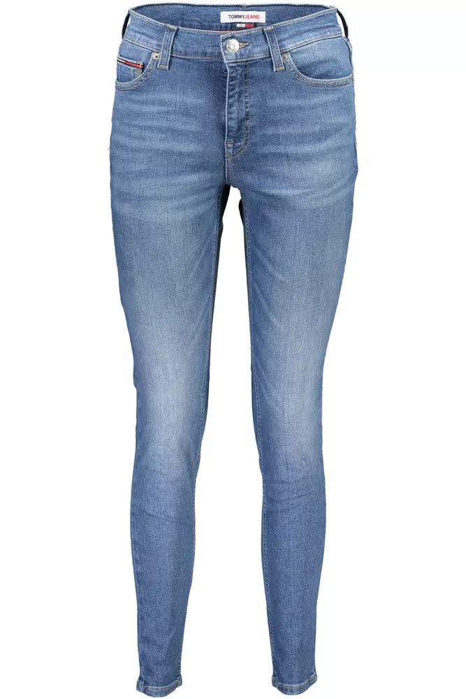 

Джинсы Tommy Hilfiger Chic Skinny Mid-Rise для женщин, светло-голубой
