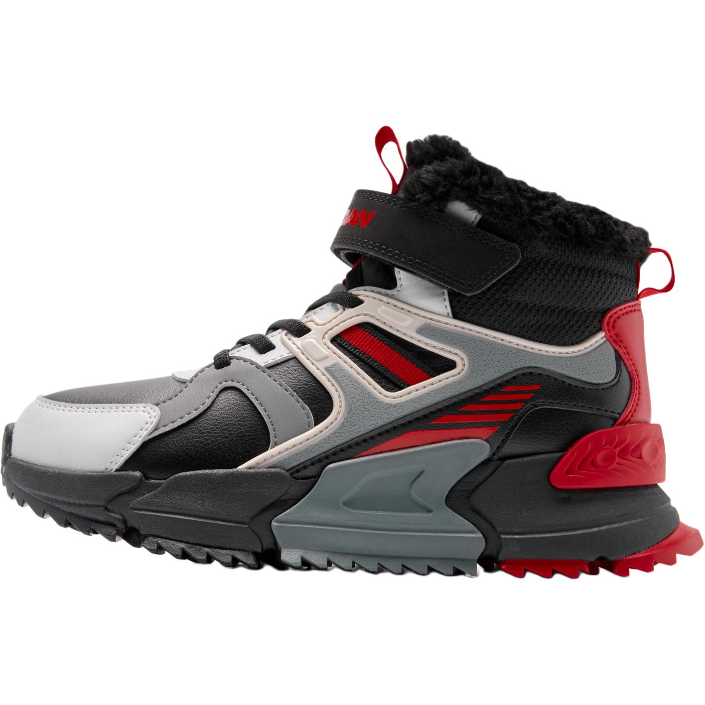 

Детская повседневная обувь для начальной школы QIAODAN, черный/красный