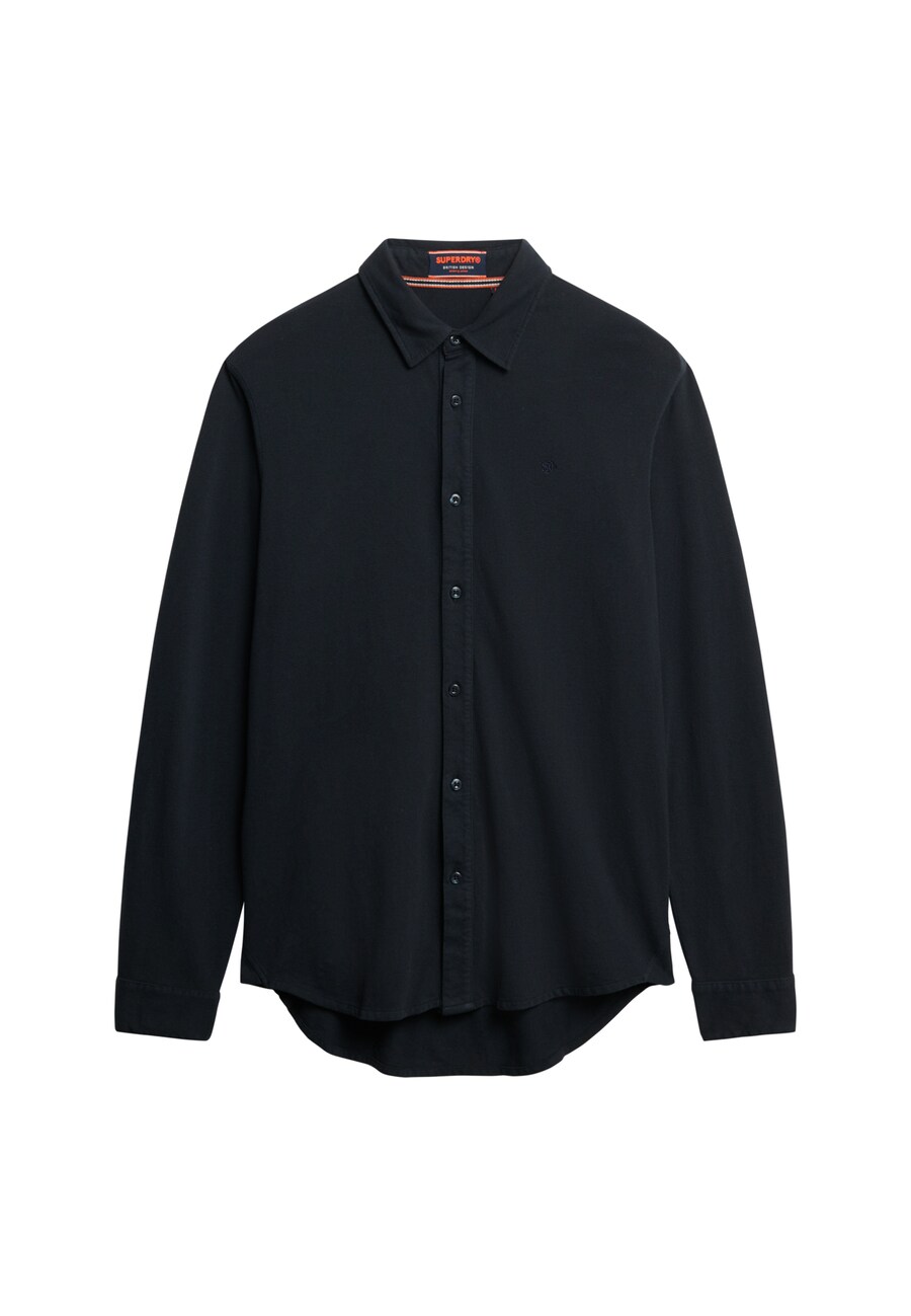 Рубашка на пуговицах классического кроя Superdry, морской синий