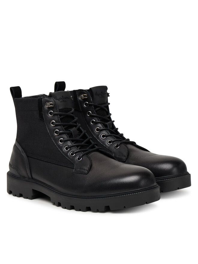 Ботильоны на шнуровке Ryan Mix M PMS500004 Pepe Jeans, черный — фото 2
