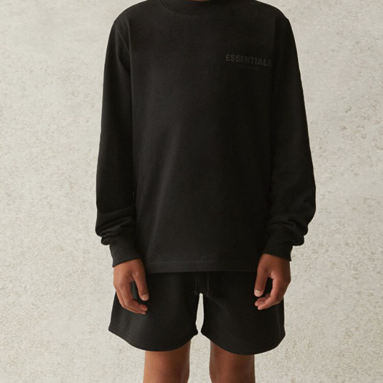 Детская футболка Fear Of God Essentials, черный — фото 3