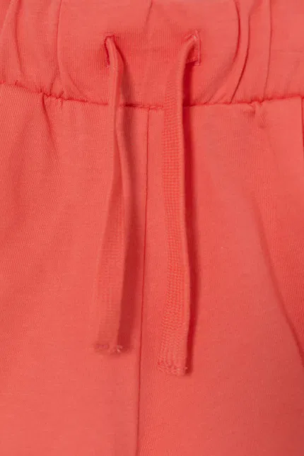 Шорты спортивные из хлопка United Colors of Benetton, оранжевый — фото 3