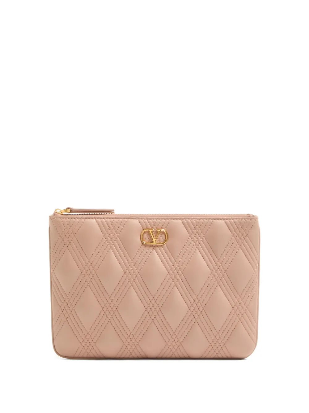 

Кожаная сумка-клатч Quiltie 67 VALENTINO GARAVANI, розовый
