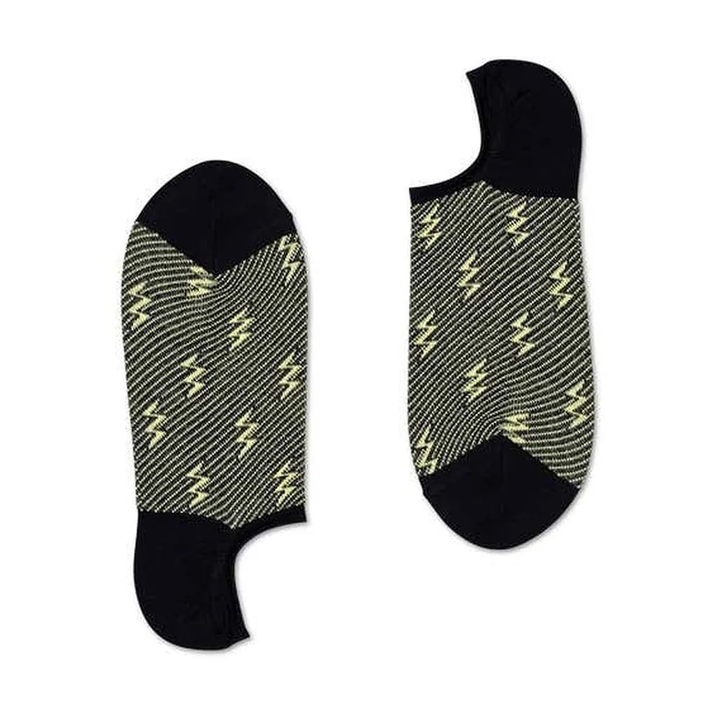 

Носки Happy Short Dressed Flash No Show Yellow and Black long, черный