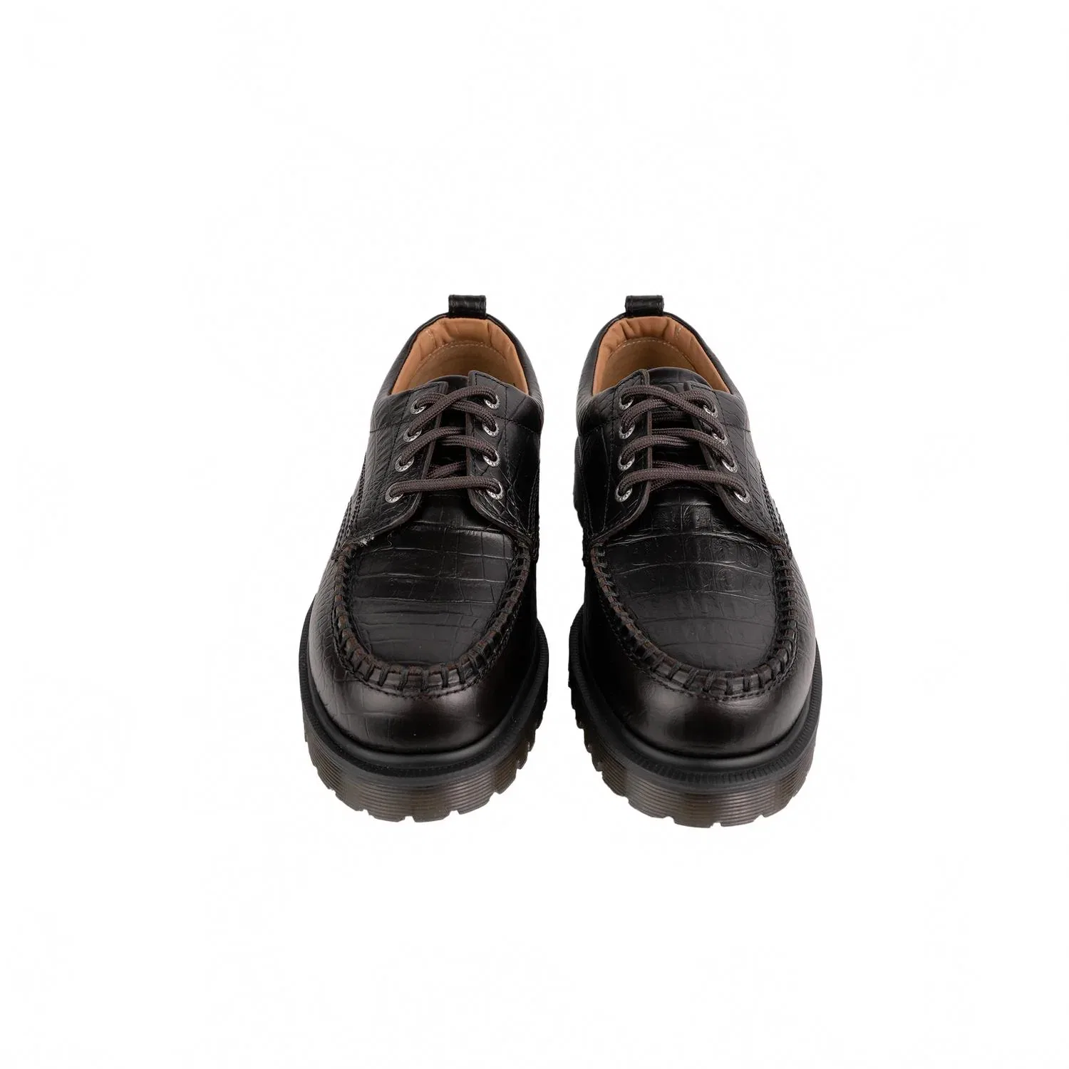 Dr Martens Мужские туфли Lowell темно-коричневого цвета — фото 3