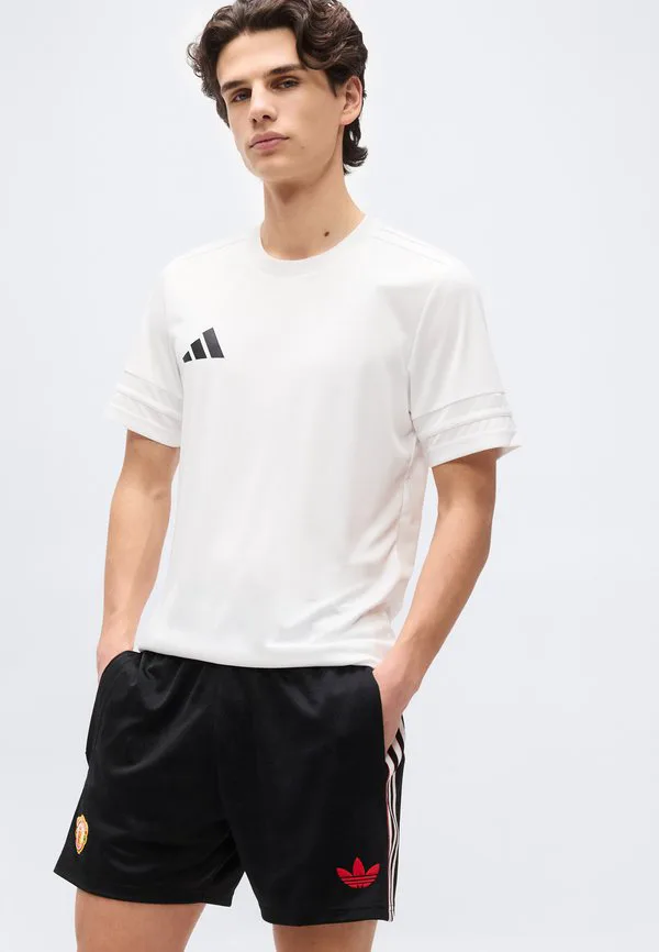 Манчестер юнайтед, стоун роуз, короткие спортивные шорты Adidas Performance, Black — фото 4