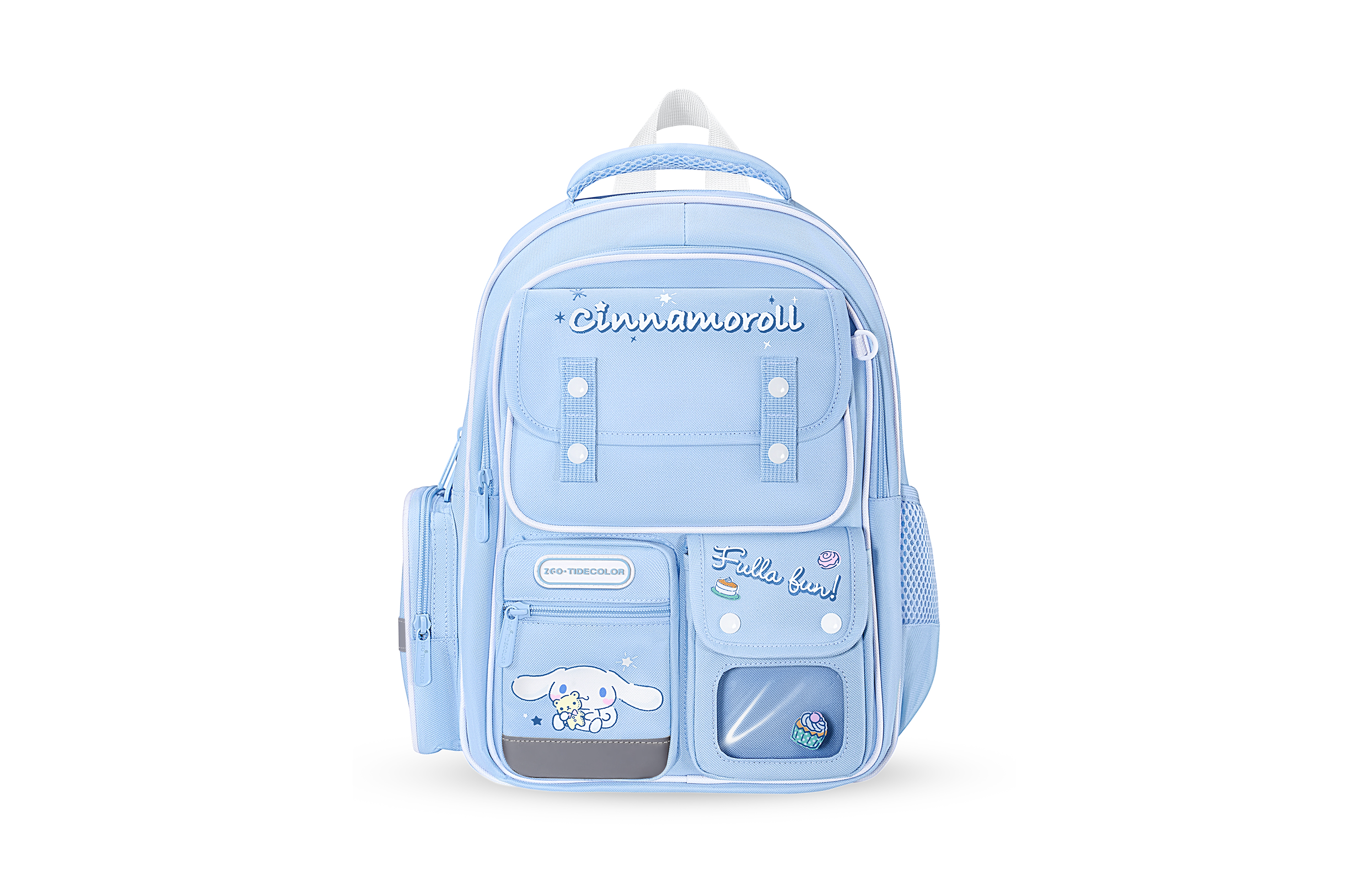 

Sanrio Большой женский рюкзак из полиэстера разноцветный, Cinnamon Dog - Blue Small Edition