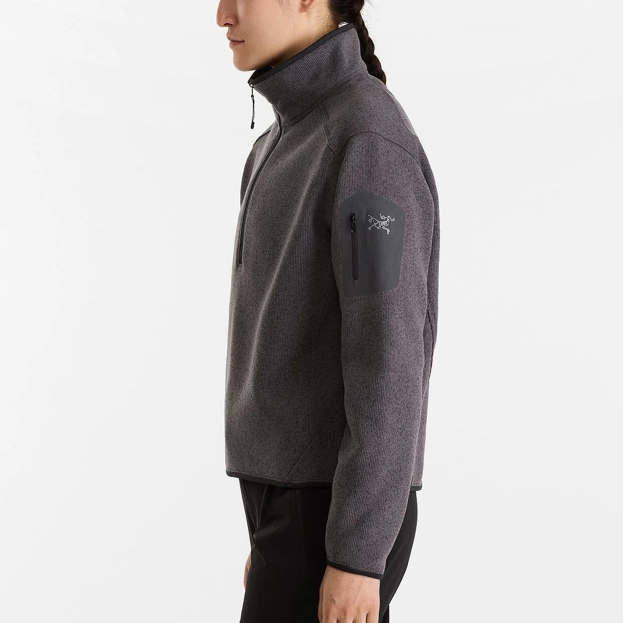 Толстовка Arc'teryx COVERT женская, Black Gray II/Black Heather II — фото 4