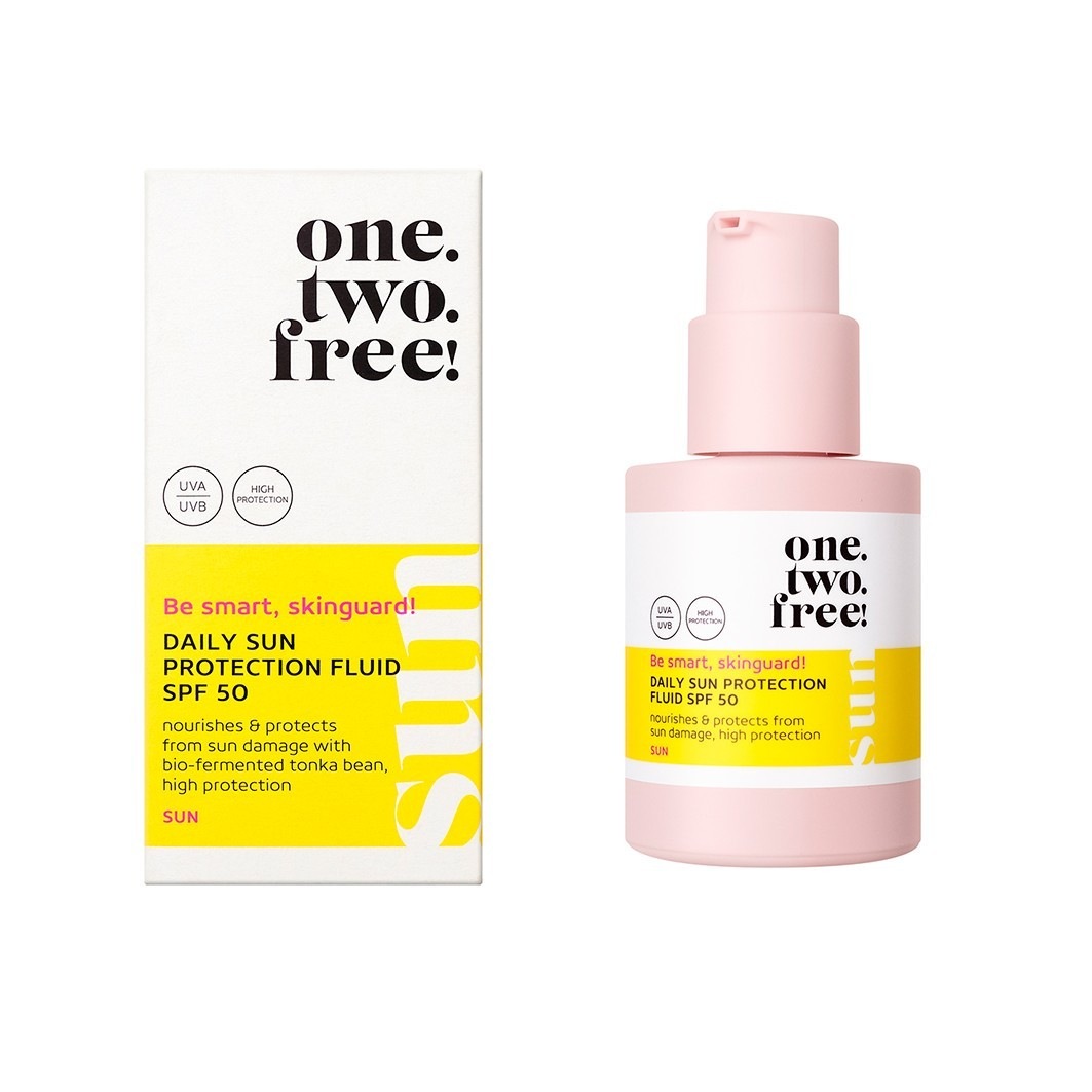Солнцезащитный крем daily sun protection fluid spf 50 Onetwofree, объем 30 мл — фото 2