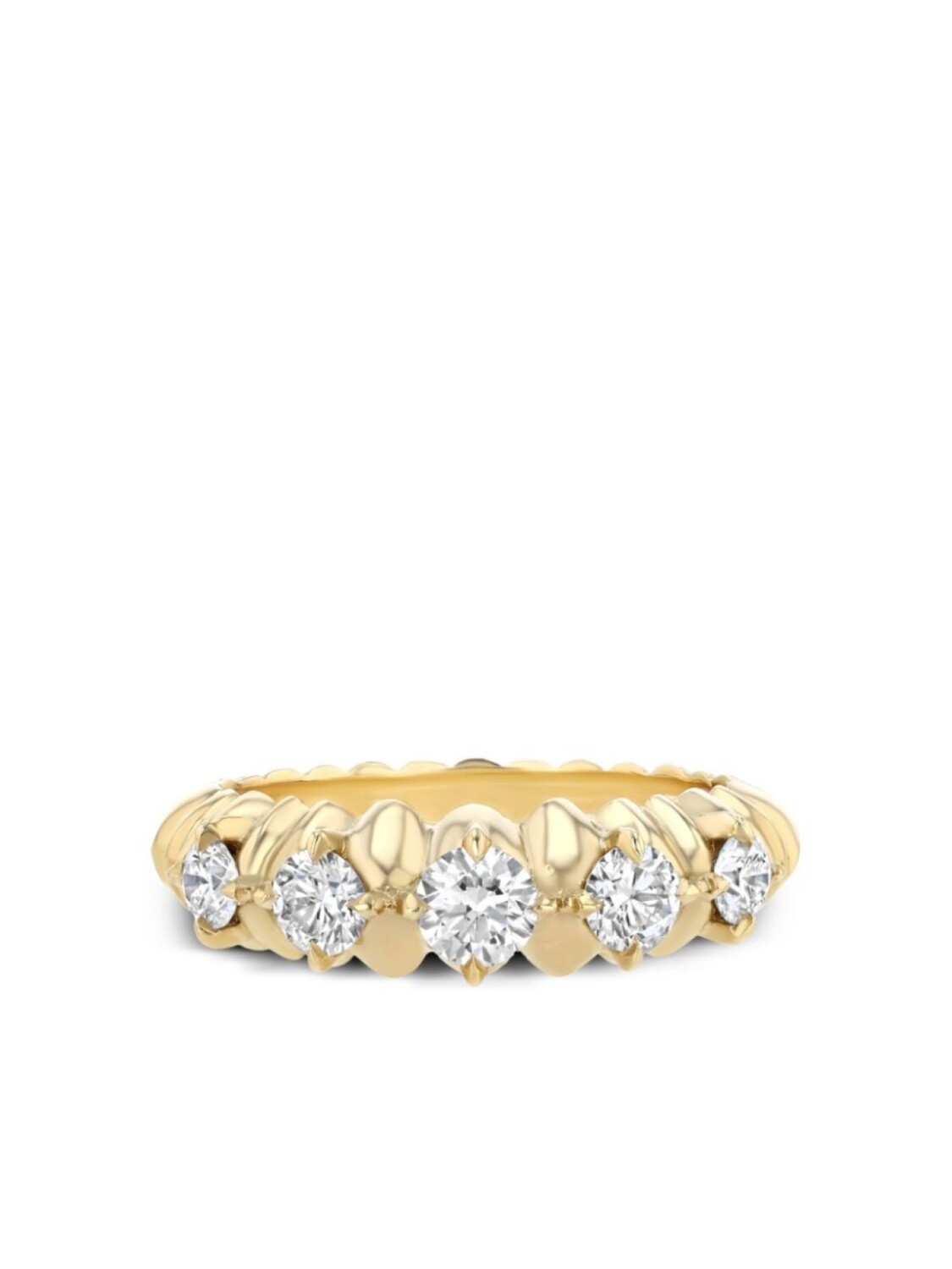 

Кольцо Crescent из желтого золота с бриллиантами Lizzie Mandler Fine Jewelry, золотой