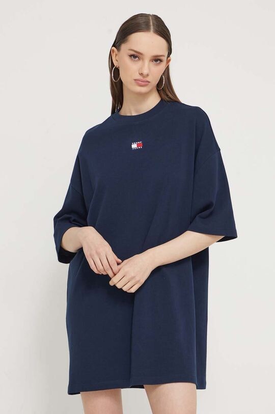 

Хлопковое платье Tommy Jeans, темно-синий