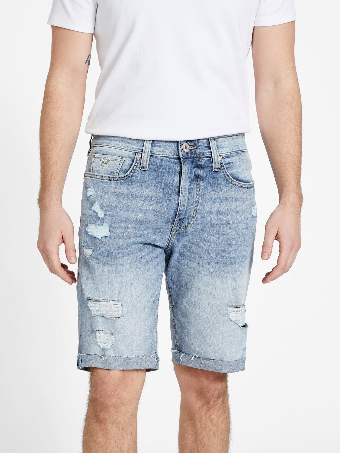 

Джинсовые шорты Abby Guess Factory, цвет Light Destroy Wash 30 Inseam