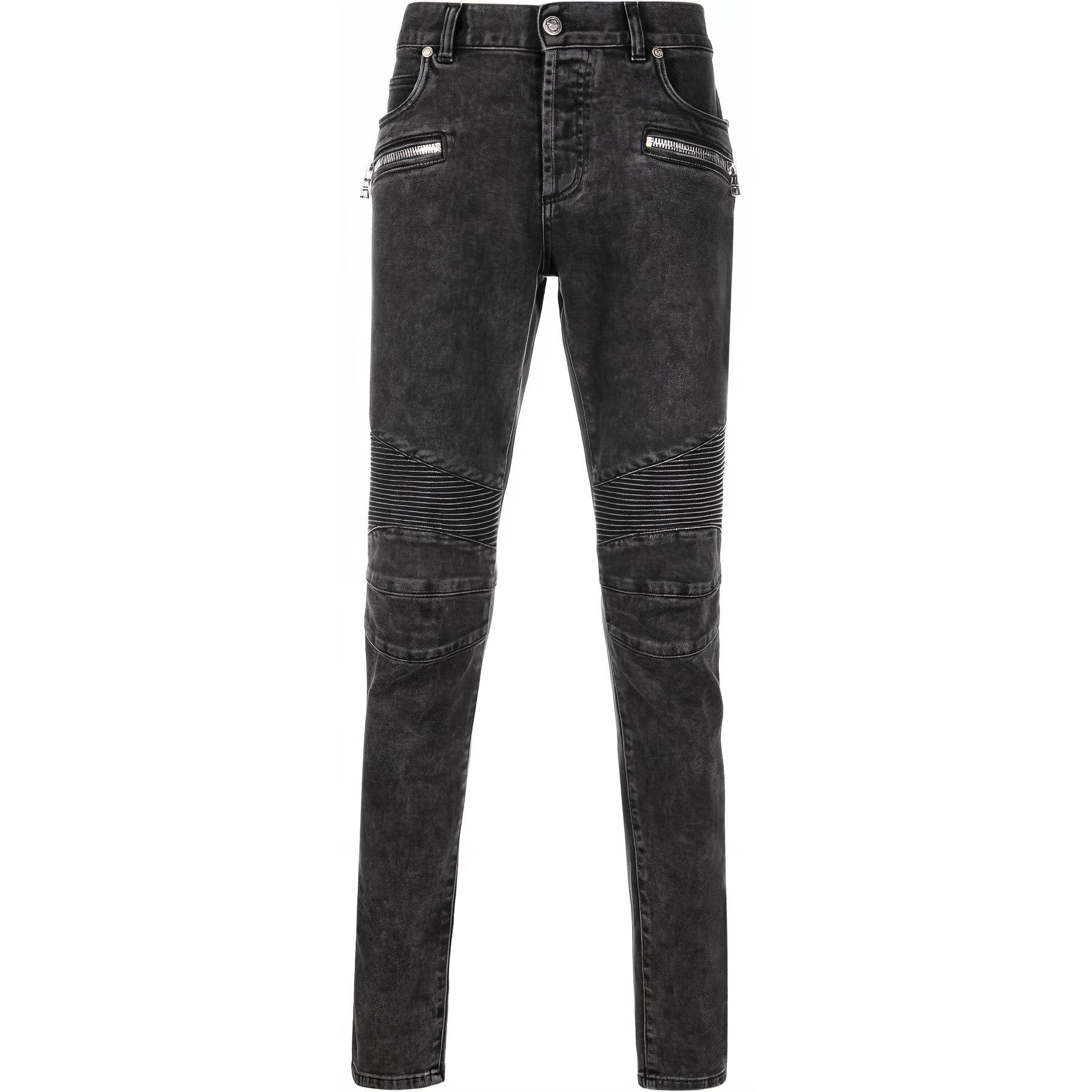 

Джинсы мужские черные BALMAIN