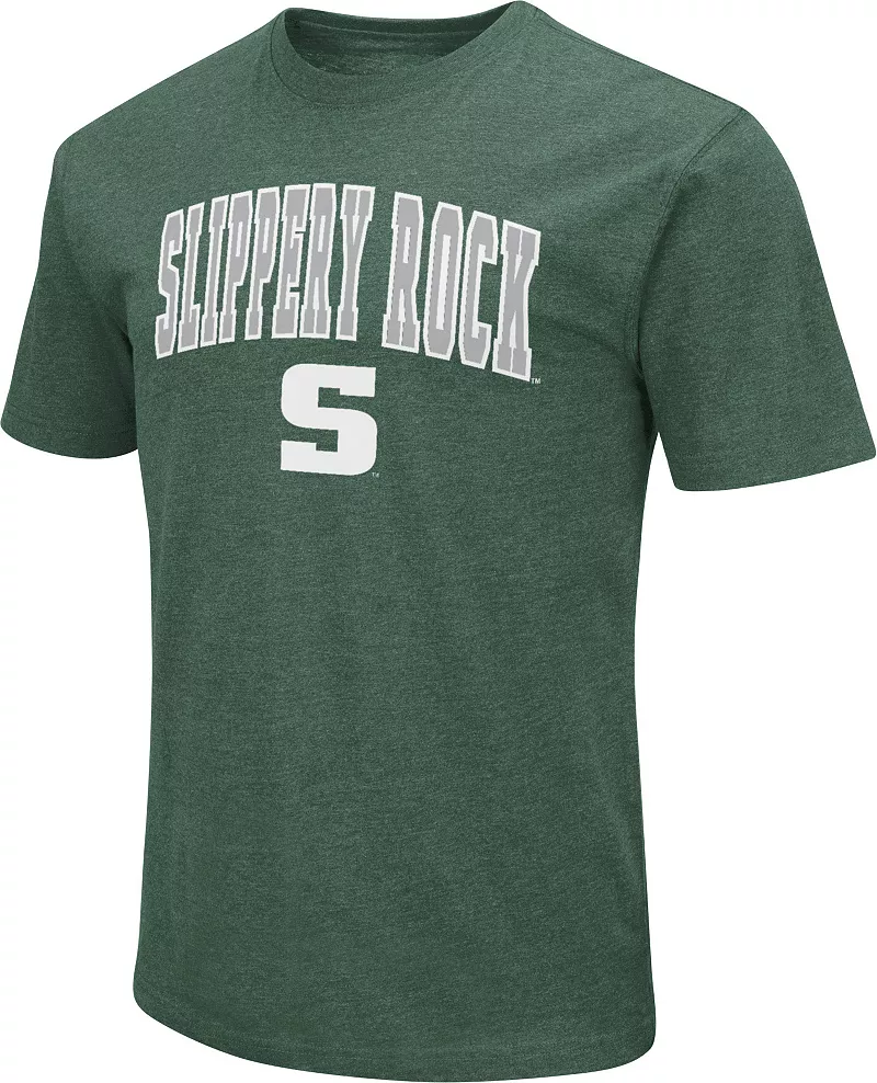 

Мужская зеленая футболка Colosseum Slippery Rock University