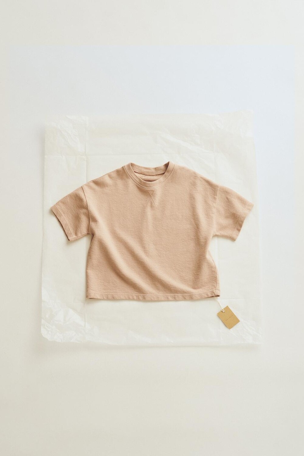 

Футболка из плотного джерси Timelesz ZARA, бежево-розовый