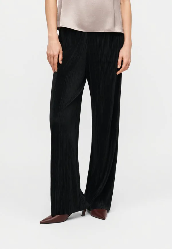 Плиссированные брюки-клеш Calvin Klein, Black