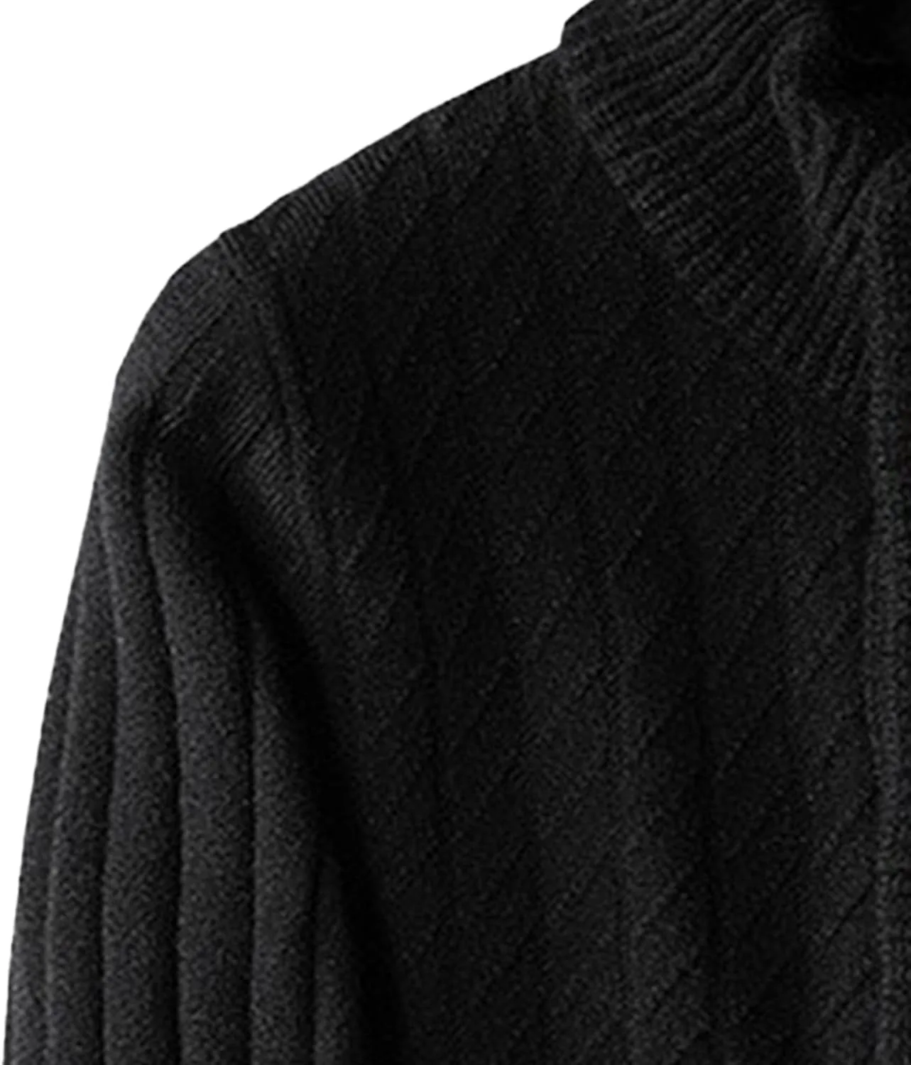 Мужской вязаный кардиган с воротником стойкой, Slim Fit — фото 4