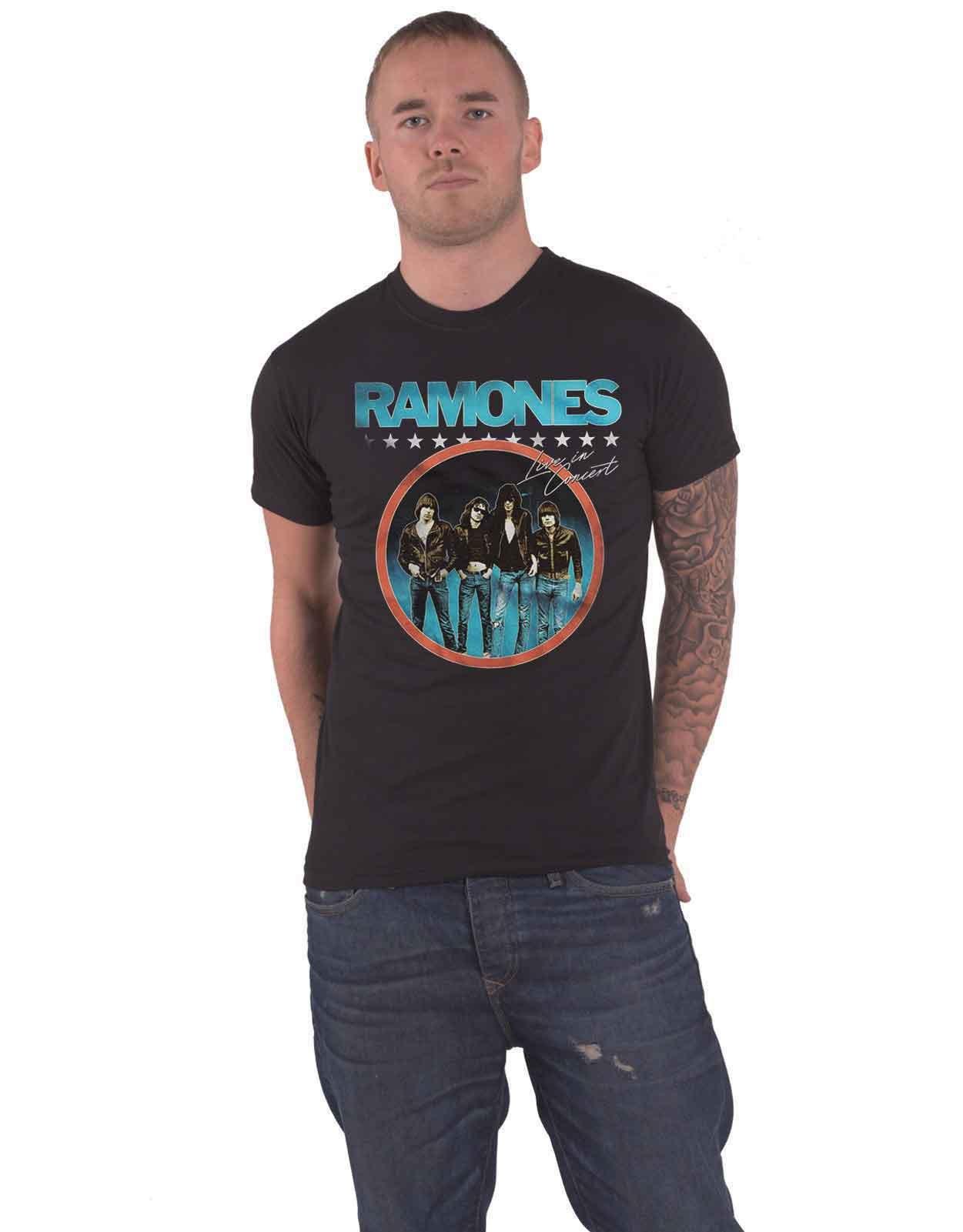 

Футболка с круглым фото Ramones, черный