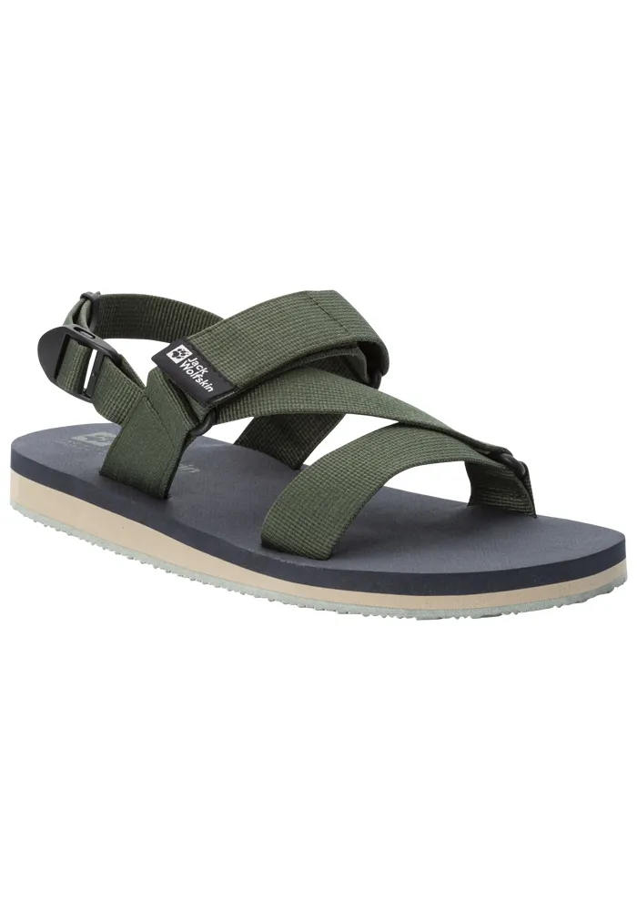 Сандалии Jack Wolfskin "URBAN DISCOVERY BELT SANDAL M", зеленый — фото 3