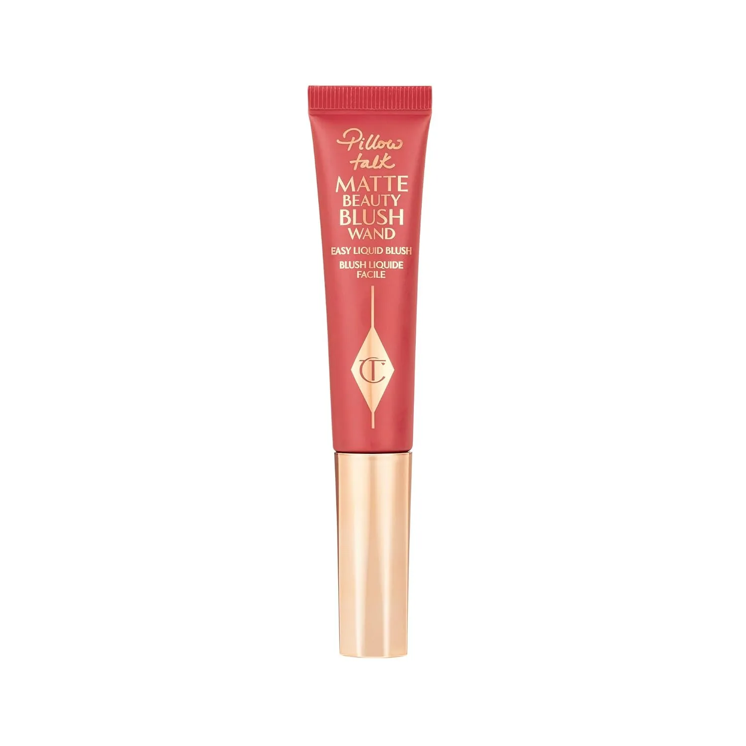 Charlotte Tilbury Pillow Talk Matte жидкий румяна-стик с аппликатором-подушечкой и технологией Lumi-Blur для светоотражающего мягкого фокуса, Pillow Talk Dream Pop - matte cherry-pink — фото 4